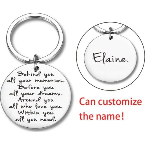 2020 Graduation Gifts Keychain for Graduate Him Her Girl Boy Daughter Son from Dad Mom Inspirational Keyring Gift for Women Men