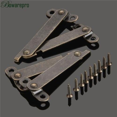 2PCS 61mm Cabinet Cupboard Door Furniture Lift up Strut Lid Flap Stay Support Hinge Furniture Hinge Jewelry Box wooden Hardware