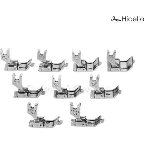 Presser Foot/Feet SP-18 Steel all size Industrial Sewing Machine Flat car moving edge Single needle Flat 1/32-1/2 Hicello