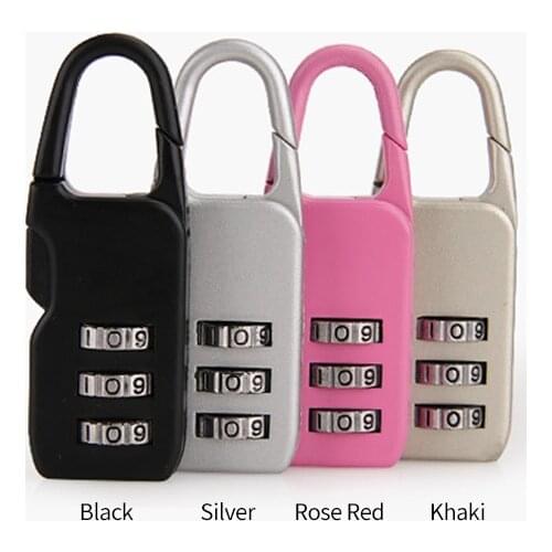 Travel suitcase padlock cute padlock metal mini small lock luggage lock lock anti-theft travel cabinet code lock