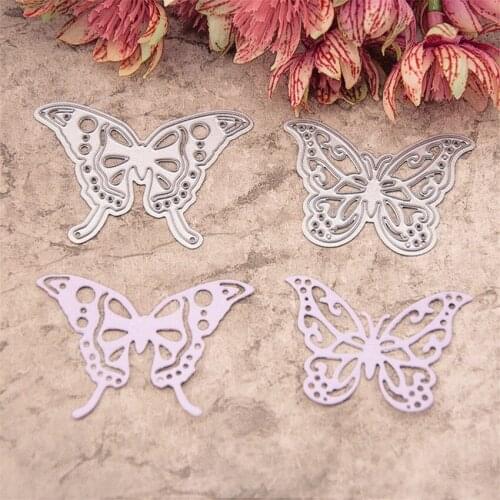 4.8x3.5/5.5x4.5cm Cutting dies Two butterflies metal crafts paper die-cutting /DIY embossing Easter and New Year Scrapbooking