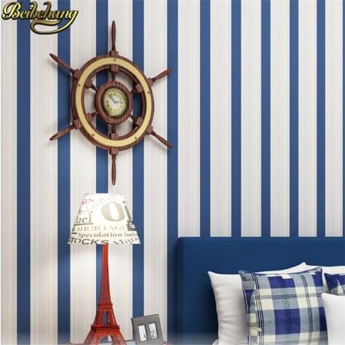 Beibehang Self-adhesive wallpaper stickers thick wallpaper wall decoration bedroom living room Mediterranean wall stickers