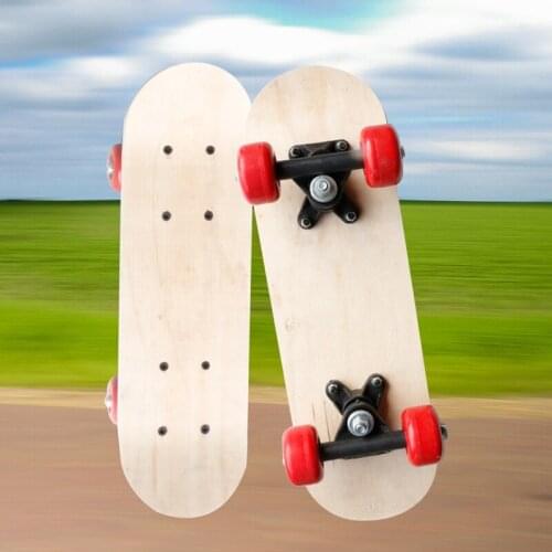 Skateboard Double-sided Blank Board Hand-painted Childrens Skateboard Log Color Light Board Board DIY Decorative Board