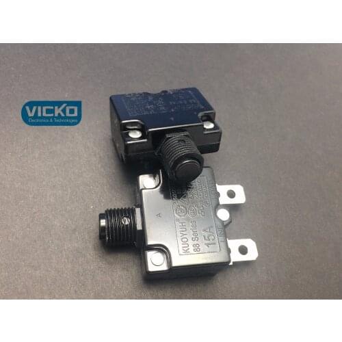 Overcurrent Protectors 88 Series 15A for Overload Switch Fuse Devices Copper feet reset switch