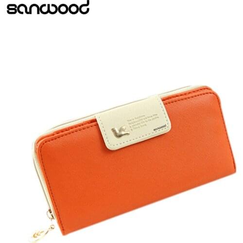 Womens Zipper Faux Leather Card Holder Clutch Wallet Phone Bag Long Purse Bag 1UCA 4ORE