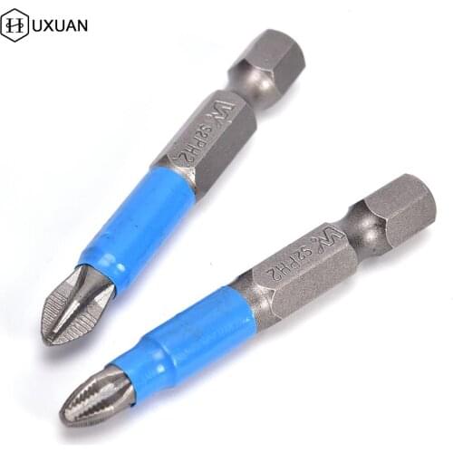 1PC 1/4" Hex Magnetic Alloy S2 Single Head Screwdriver Bits Hex Magnetic Anti Slip Bits Power Tools Length 5cm