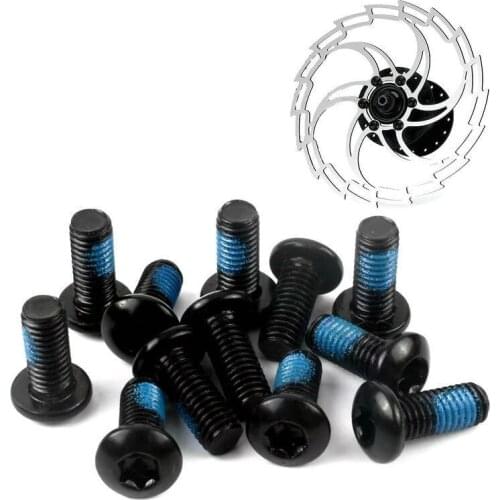 12pcs Stainless Steel T25 Cycle Bicycle Brake Disc Bolts Screw Bike Brake Rotor Bolts Mtb Cycling Screws Bicycle Accessories