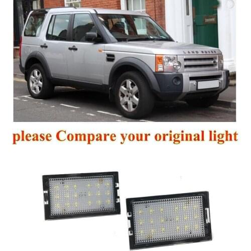 2pc Car Accessories Special Car License Plate Light Lamp For Land Rover Discovery 3 LR3 (L319) canbus error free