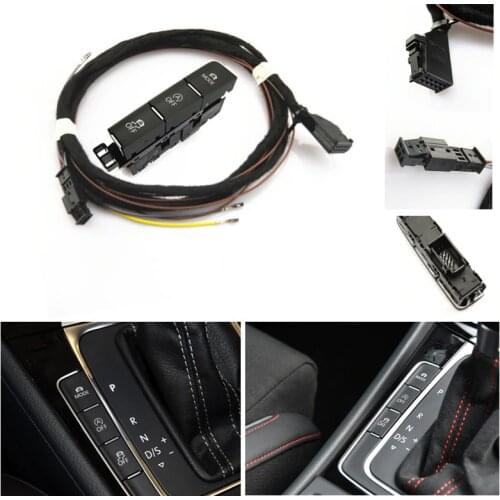 Auto interior Mode Driving Pattern Automatic Start Stop ESP OFF Switch Button With Cable Wire Plug Accessories For Golf 7 MK7