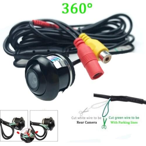 YYZSDYJQ CCD Car Rear View Camera Front /Side View Double To Switch Upgrade Section Parking Camera with 360 Degree Rotation