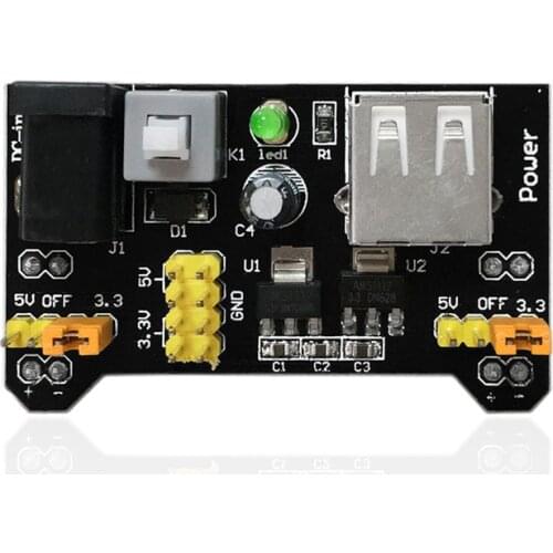 Freeshipping ! 3V/5VPower Supply Module Adapter For MB102 Breadboard