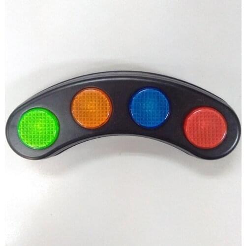 Free Shipping plastic educational toy lights and sounds button buzzer for family game competition quiz buzzer toy
