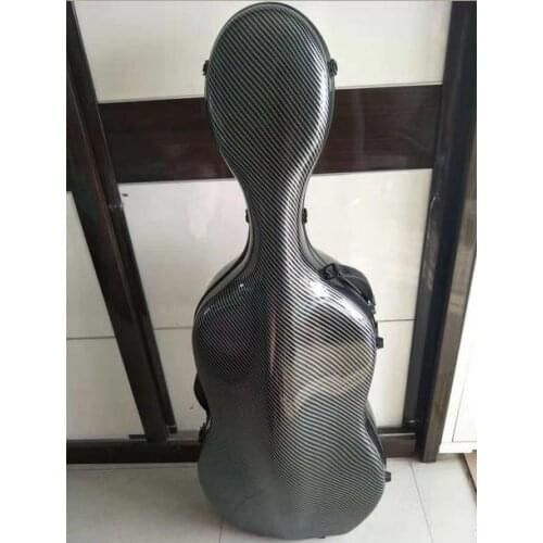 Cello case for 4/4 size Imitated Carbon Fiber STRONG LIGHT AND DURABLE