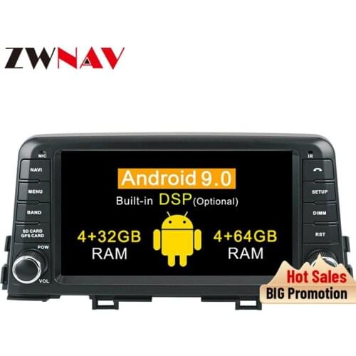 DSP 4+64 Android 9.0 car multimedia dvd player for KIA morning 2016 2017 GPS Navi Car Auto Radio audio stereo Video BT Head Unit