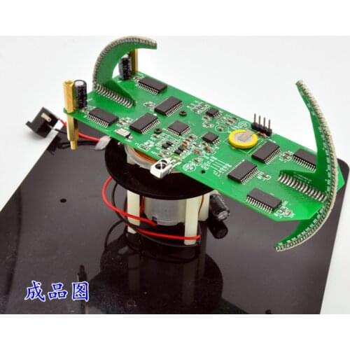 Double Spherical Rotating LED Display POV Clock Kit Advertising Screen Display Screen DIY Kit