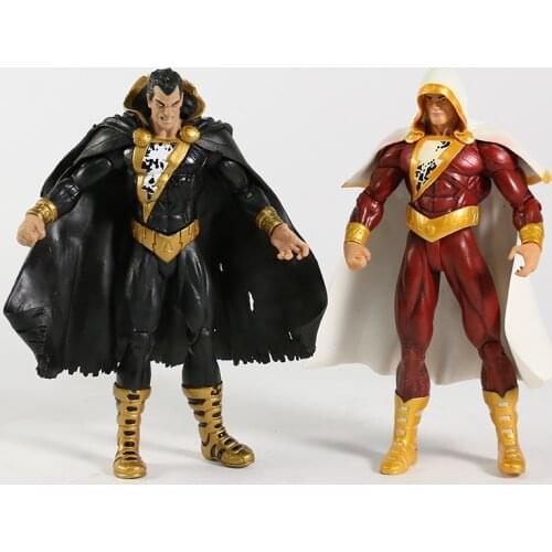 Hero Comics Shazam Billy Batson Black Adam 7" Action Figure Collectible Model Toy