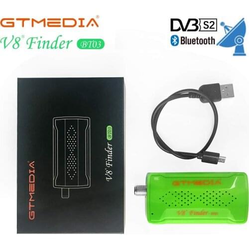 GTMEDIA Satellite v8 Finder BT03 for freesat v7 hd Digital Satellite Finder satFinder Connect your phone through Bluetooth 1080P