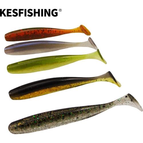 KESFISHING 200pcs ES Easy shiner New 2018 7.6cm/2.6g Fishing Lure Soft Set Silicone Baits Carp For Fishing AccessoriesKESFISHING