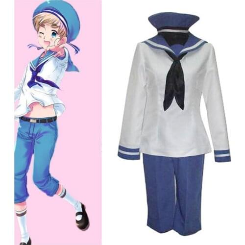 APH Axis Powers Hetalia Seeland Peter Kirkland Cosplay Costume Custom size Free Shipping