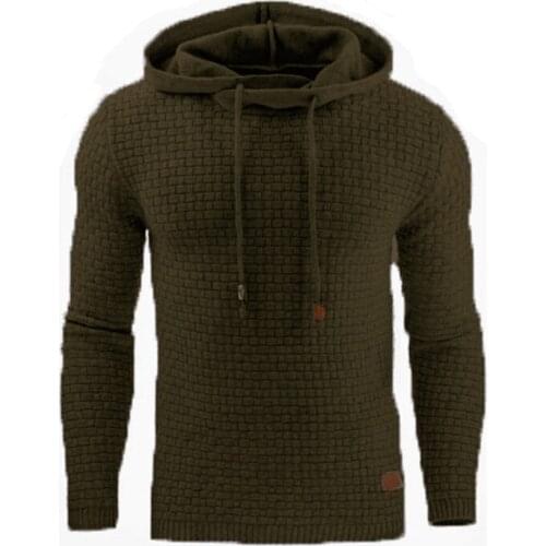 2021 Spring Autumn Men Knitted Hoodie Casual Hooded Pullover Sweatshirt Pull Homme Plus Size 5XL