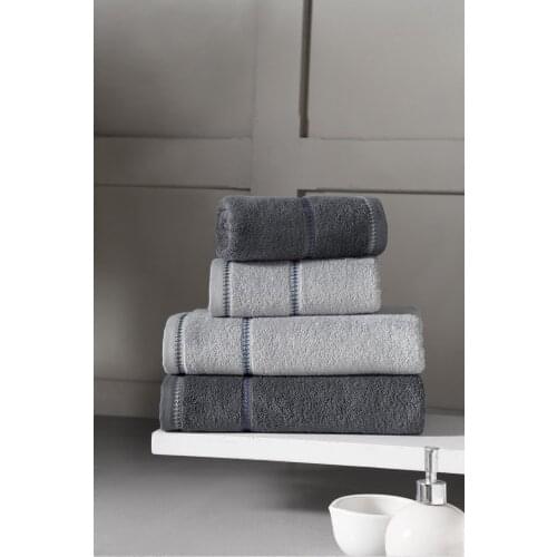 Profundo Set Space 100 Cotton Extra Soft Modern Towel Set High Quality Water Absorption Luxury Soft Strong Bathroom Home towel 2021