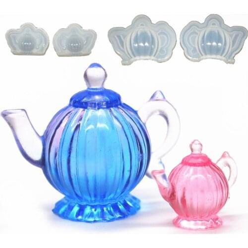 New Transparent Silicone Mould Dried Flower Resin Decorative Craft DIY Three-dimensional big small teapot Mold epoxy resin molds