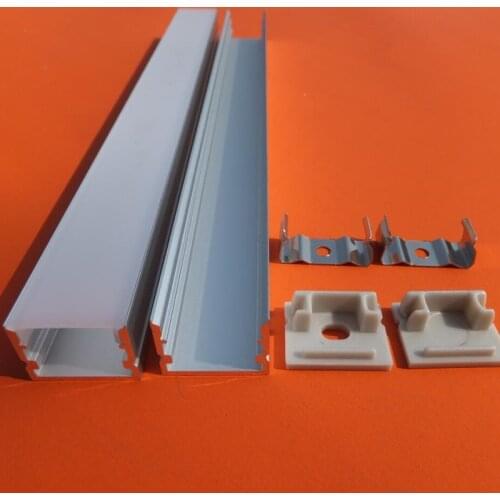 Free Shipping Newest Hot Trimless U Shape Flat Aluminium Profile for LED Strips