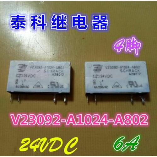 New original relay V23092-A1024-A802 4-pin 6A 24V