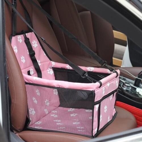 Pet Puppy Dog Carrier Car Seat Dog Mat Car Basket Breathable Waterproof Cage Booster Car Seat Pet Car Seat Bag Pet Products