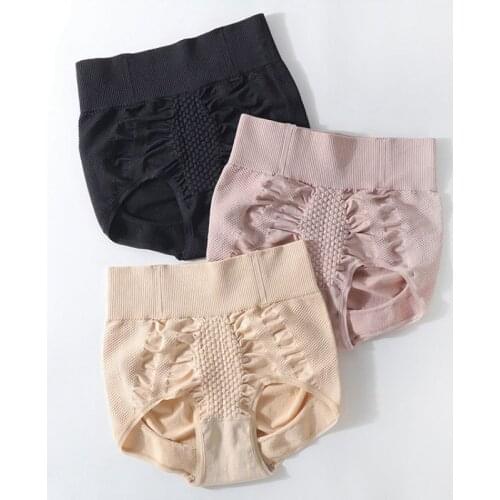 Sexy lingerie Underwear Women High Waist Shaper Tights 3D Hips Lift Up Honeycomb Briefs Body Shaping Hips Panties