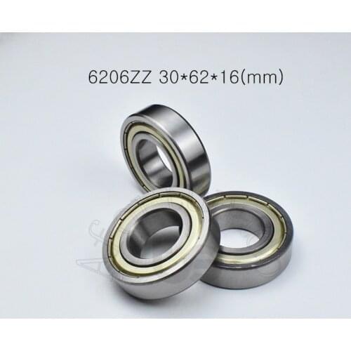 6206ZZ 30*62*16mm 1Piece bearings 6206 6206Z 6206ZZ CHROME STEEL DEEP GROOVE BEARING