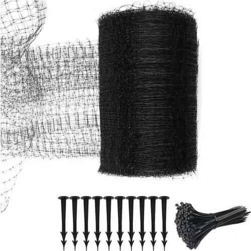 Bird Net Preventing Mesh Black Against Animals Reusable Width 2.1m For Plants Fruit Trees Vegetables Length 30m Garden Netting