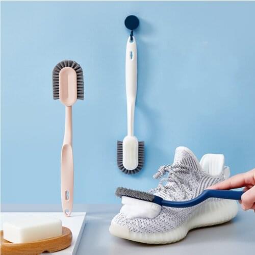 Multi-functional Soft Brush Head Shoes Brush U-shape Sneaker Shoes Brushes Cleaner Cloth Laundry Household Cleaning Accessories
