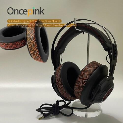 Oncepink Replacement EarPads Headband For HyperX Cloud Core,Silver,II,Alpha,Alpha PRO,Alpha S,Revolver,Revolver S Headphone