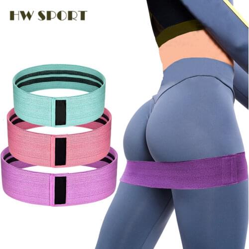 Fabric Hip Band Resistance Bands Fitness Exercise Loop Cloth Booty Training Band 3 Pack, Heavy/Non-Slip/Thick Circle Belt
