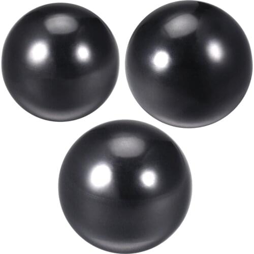 Uxcell 1-6pcs Thermoset Ball Knob Female Threaded Equipment Handle Diameter Smooth Rim Black
