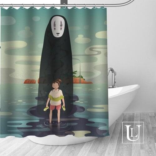 A Voyage of Chihiro Shower Curtains Custom Bathroom Curtain Waterproof Bathroom Fabric Polyester Shower Curtain 1pcs custom