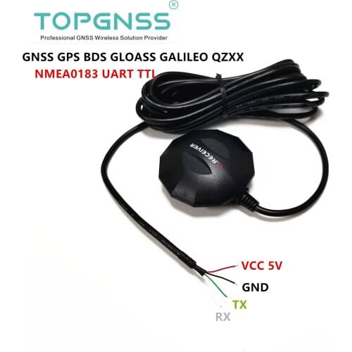 Waterproof IP67 5V UART TTL level DIY connetor Beidou GPS GLONASS receiver antenna NMEA0183