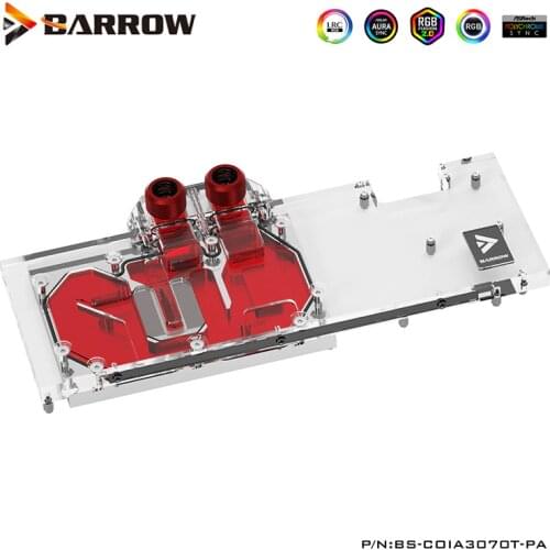 Barrow GPU Water Block For Colorful iGame RTX 3070 Ti Advanced Ultra W,OC 8G Card,BS-COIA3070T-PA