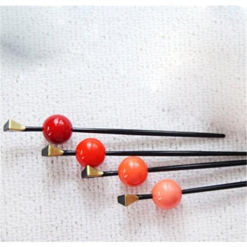 1pcs Vintage Japanese Style Hair Stick Traditional Bead Hair Decor for Kimono Hanfu Cosplay Accessories for Women Girl Gift Hot