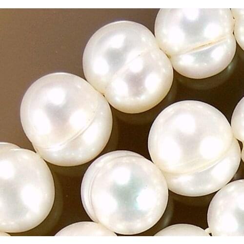 7-8mm Natural White Freshwater Pearl Beads 14"YL