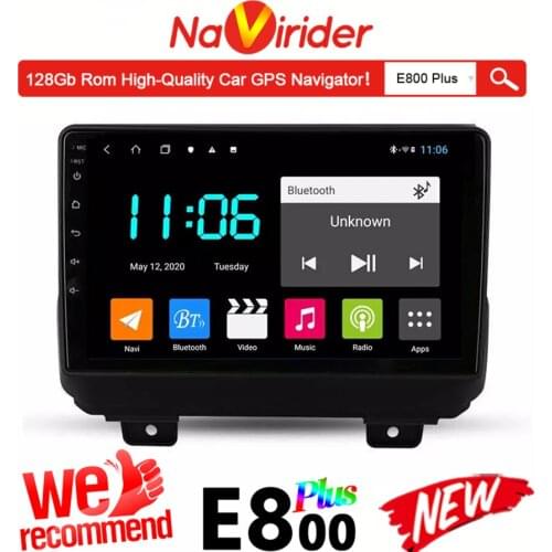 For Jeep Wrangler 2018 2019 Car Radio Stereo GPS Navigator 6GB 128GB Rom Autoradio Android 10 Multimedia Player
