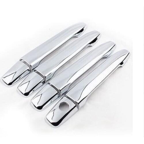 Car styling ABS Chrome Door Handle Cover For Mitsubishi Lancer /Evo Sedan2010 2011 2012 2013 2014 2015 Free Drop Shipping