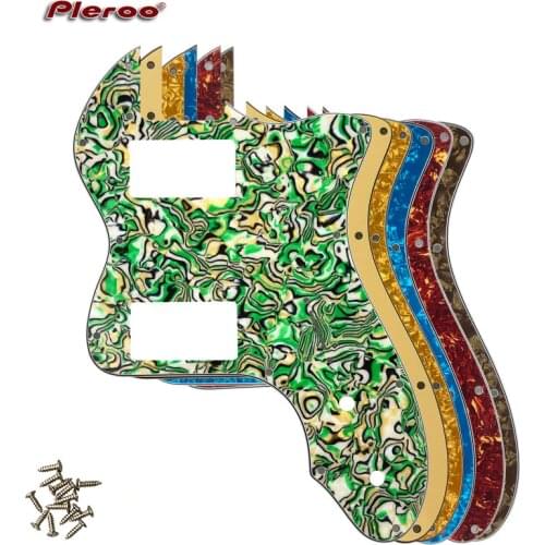 Pleroo Guitar Parts - For Classic Series '72 Telecaster Tele Thinline Guitar pickguard Scratch Plate With PAF Humbucker Pickups