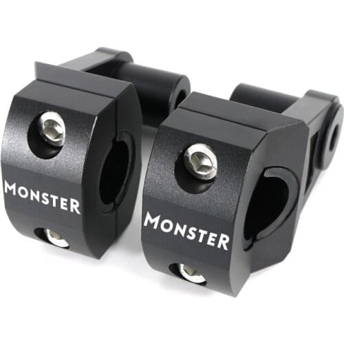 For Ducati Monster 695 Monster 750 Monster 800 900 1000 7/8" 22mm Motorcycle Handlebar RisersHandle Fat Bar Clamps CNC Aluminum