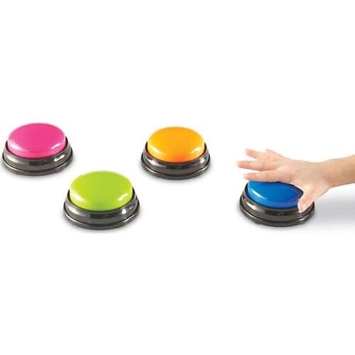 Recordable Talking Button Phonograph Answer Buzzers Voice Recording Sound Button Portable Kids Interactive Toy Noise Makers