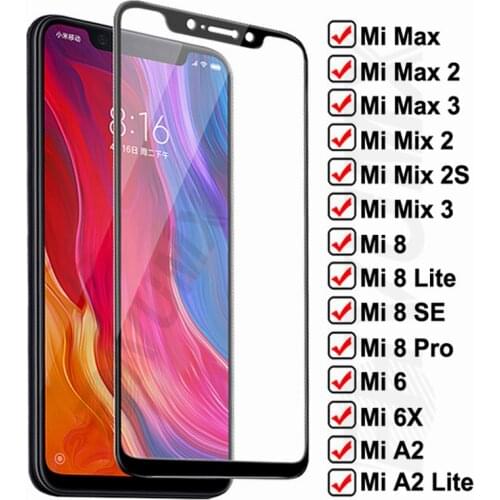 FHVUMX Screen Protectors For Xiaomi Mi 8 Lite