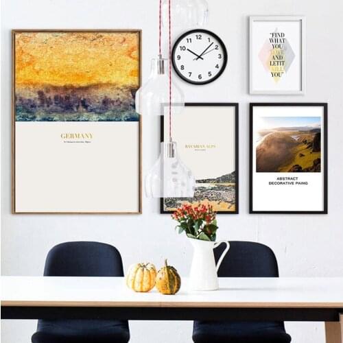 Spray Color Morden Abstract Geometry Pattern Music Text Canvas Painting Wall Frameless Picture Printing Poster Room Decoration