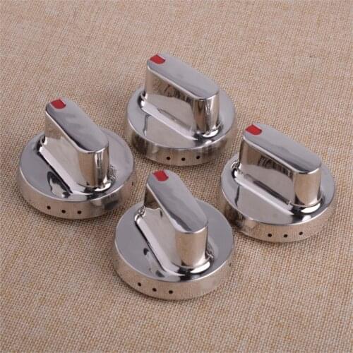 4pcs Metal Heavy Duty Cooktop Oven Stove Knob Switch Rotary Replacement Cooking Fit For Samsung Range DG64-00347A DG64-00347B