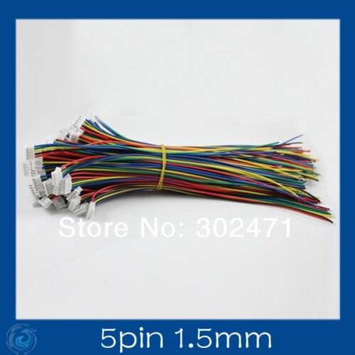 Mini. Micro 1.5mm T-1 5-Pin Connector w/.Wire x 10 sets.5pin 1.5mm